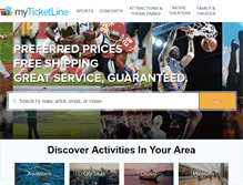 Tablet Screenshot of myticketline.com